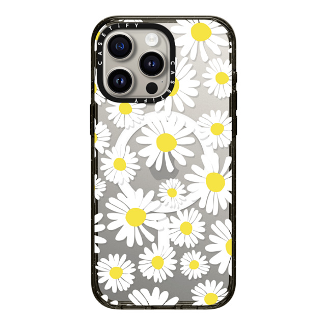 Oh Joy x CASETiFY iPhone 15 Pro Max Case Black Impact Case MagSafe Compatible Daisy Fields Oh Joy x CASETiFY iPhone 15 Pro Max Case Black Impact Case MagSafe Compatible Daisy Fields