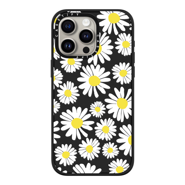 Oh Joy x CASETiFY iPhone 15 Pro Max Case Matte Black Impact Case MagSafe Compatible Daisy Fields Oh Joy x CASETiFY iPhone 15 Pro Max Case Matte Black Impact Case MagSafe Compatible Daisy Fields
