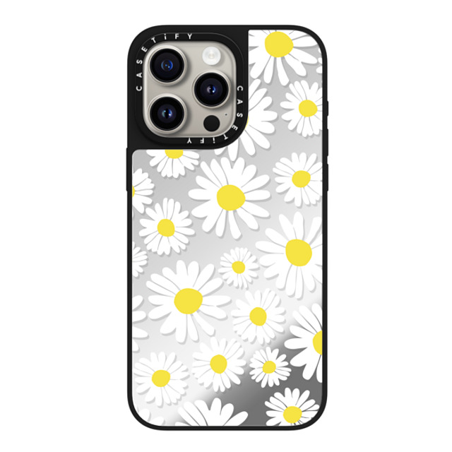 Oh Joy x CASETiFY iPhone 15 Pro Max Case Silver on Black ミラーケース MagSafe対応 Daisy Fields Oh Joy x CASETiFY iPhone 15 Pro Max Case Silver on Black ミラーケース MagSafe対応 Daisy Fields