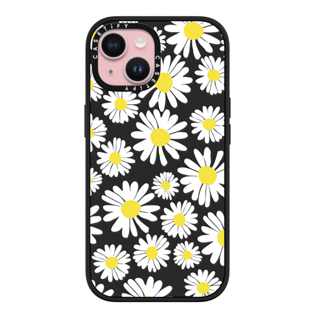 Oh Joy x CASETiFY iPhone 15 Case Matte Black Impact Case MagSafe Compatible Daisy Fields Oh Joy x CASETiFY iPhone 15 Case Matte Black Impact Case MagSafe Compatible Daisy Fields