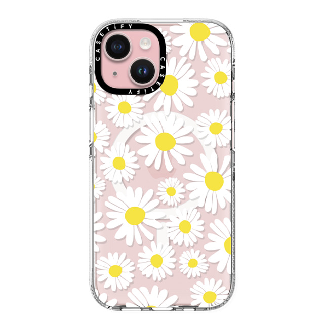 Oh Joy x CASETiFY iPhone 15 Case Clear Clear Case MagSafe Compatible Daisy Fields Oh Joy x CASETiFY iPhone 15 Case Clear Clear Case MagSafe Compatible Daisy Fields