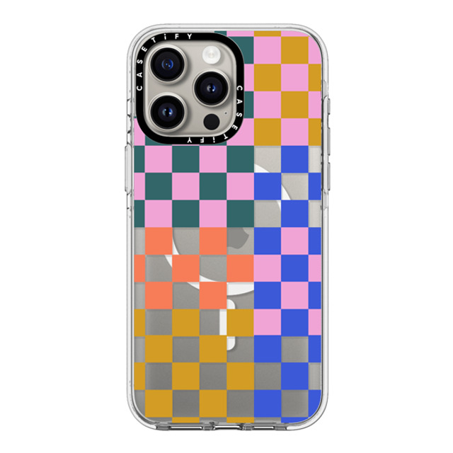 Oh Joy x CASETiFY iPhone 15 Pro Max ケース クリア クリア ケース MagSafe対応 Checker Party