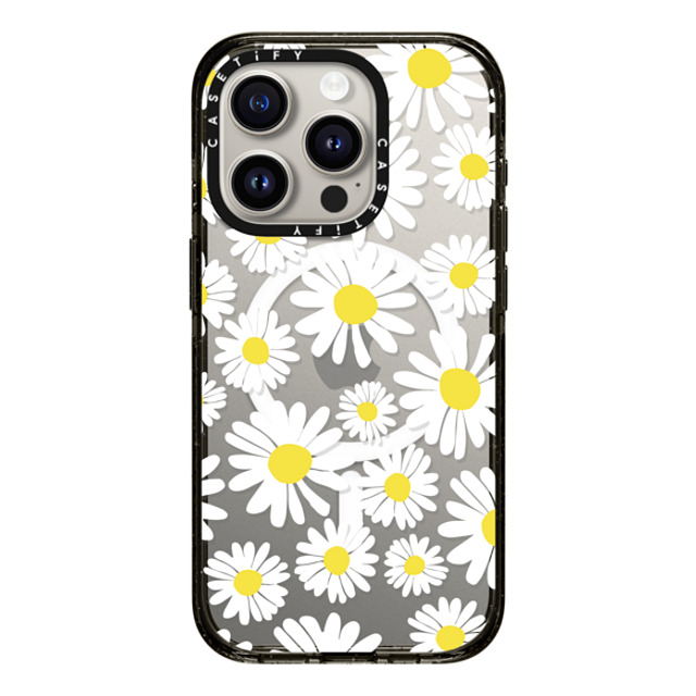 Oh Joy x CASETiFY iPhone 15 Pro Case Black Impact Case MagSafe Compatible Daisy Fields Oh Joy x CASETiFY iPhone 15 Pro Case Black Impact Case MagSafe Compatible Daisy Fields