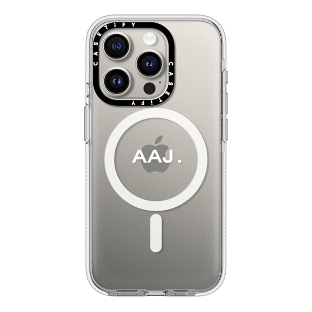 CASETiFY iPhone 15 Pro Case Clear Clear Case MagSafe Compatible Custom Case - Aaj. CASETiFY iPhone 15 Pro Case Clear Clear Case MagSafe Compatible Custom Case - Aaj.