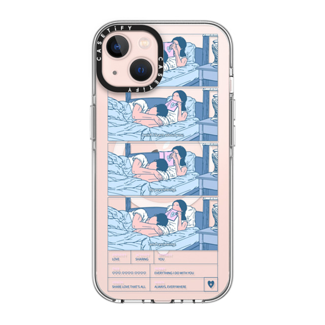 Shinkiru x CASETiFY iPhone 13 ケース クリア クリア ケース MagSafe対応 Learn to love you