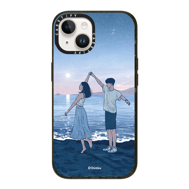 Shinkiru x CASETiFY iPhone 14 ケース ブラック インパクトケース LET'S DANCE BY SHINKIRU