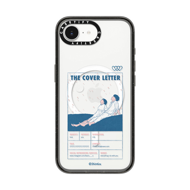 Shinkiru x CASETiFY iPhone 16e ケース Cartoon,Love ブラック インパクトケース MagSafe対応 the cover letter by shinkiru Back to School Shinkiru x CASETiFY iPhone 16e ケース Cartoon,Love ブラック インパクトケース MagSafe対応 the cover letter by shinkiru Back to School
