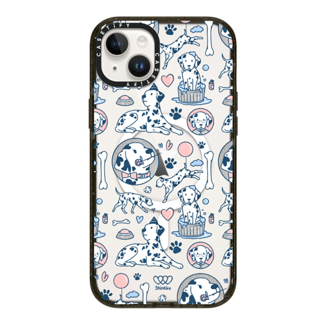 Shinkiru x CASETiFY iPhone 14 Plus Case Glossy Black Impact Case MagSafe Compatible Dalmatian is love by shinkiru Shinkiru x CASETiFY iPhone 14 Plus Case Glossy Black Impact Case MagSafe Compatible Dalmatian is love by shinkiru