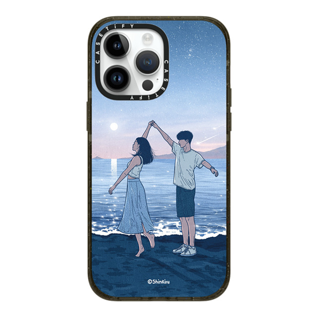 Shinkiru x CASETiFY iPhone 14 Pro Max ケース ブラック インパクトケース MagSafe対応 LET'S DANCE BY SHINKIRU