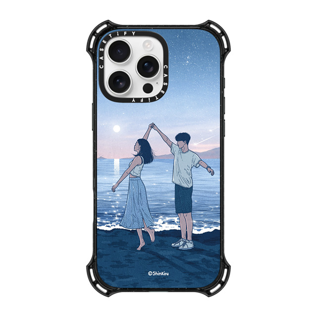 Shinkiru x CASETiFY iPhone 16 Pro Max ケース ブラック バウンスケース LET'S DANCE BY SHINKIRU