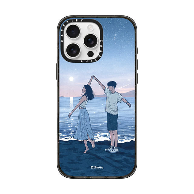 Shinkiru x CASETiFY iPhone 16 Pro Max ケース ブラック インパクトケース MagSafe対応 LET'S DANCE BY SHINKIRU