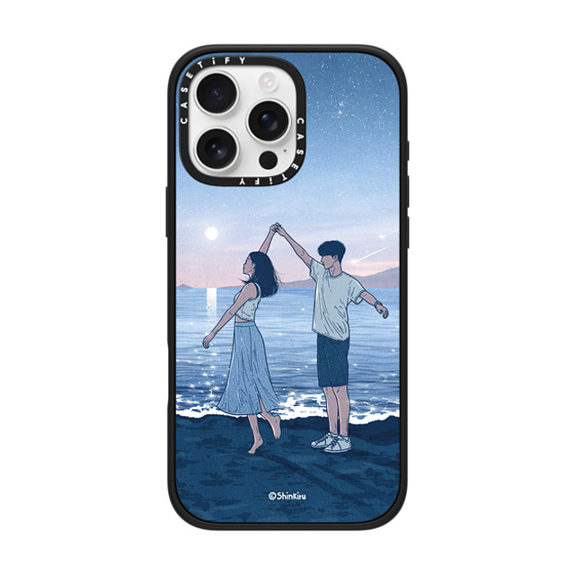 Shinkiru x CASETiFY iPhone 16 Pro Max ケース マットブラック インパクトケース MagSafe対応 LET'S DANCE BY SHINKIRU