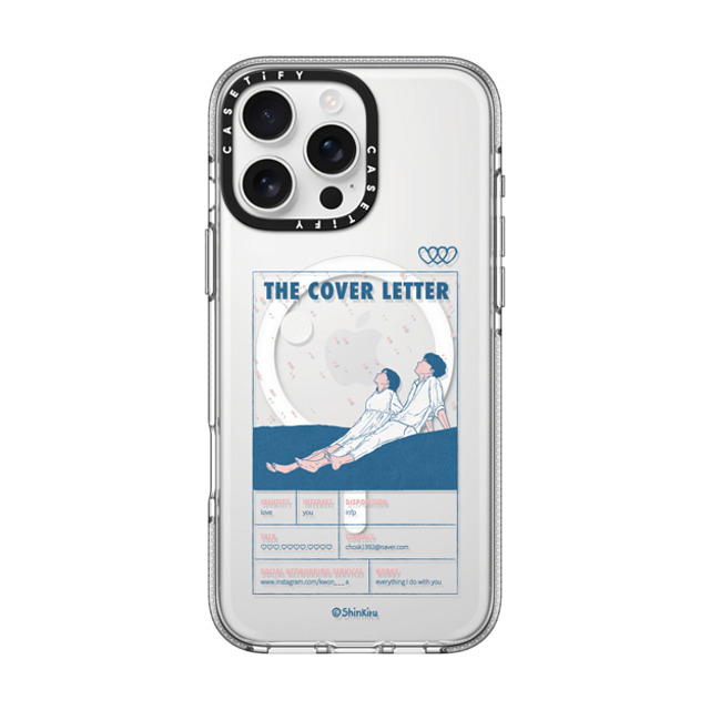 Shinkiru x CASETiFY iPhone 16 Pro Max Case Cartoon,Love Clear Clear Case MagSafe Compatible the cover letter by shinkiru Back to School Shinkiru x CASETiFY iPhone 16 Pro Max Case Cartoon,Love Clear Clear Case MagSafe Compatible the cover letter by shinkiru Back to School