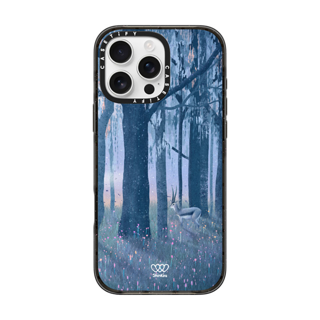 Shinkiru x CASETiFY iPhone 16 Pro Max ケース Cartoon,Nature ブラック インパクトケース MagSafe対応 The Dream of a Gazelle by shinkiru Father's Day Shinkiru x CASETiFY iPhone 16 Pro Max ケース Cartoon,Nature ブラック インパクトケース MagSafe対応 The Dream of a Gazelle by shinkiru Father's Day