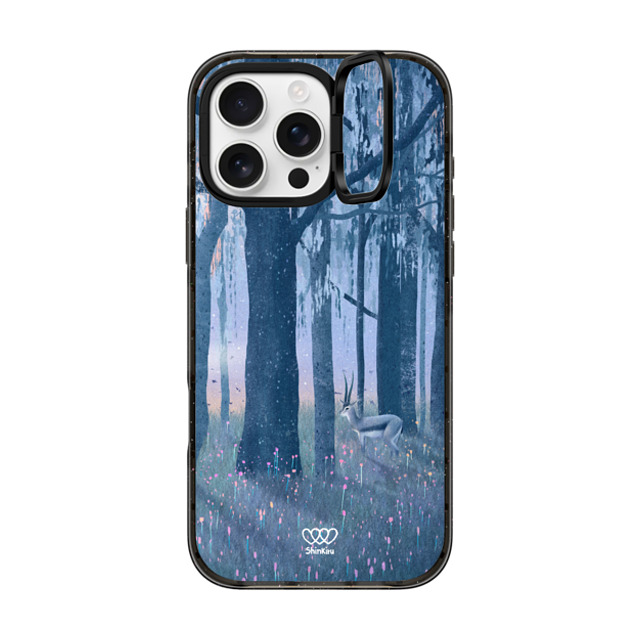 Shinkiru x CASETiFY iPhone 16 Pro Max ケース Cartoon,Nature ブラック インパクトリングスタンドケース MagSafe対応 The Dream of a Gazelle by shinkiru Father's Day Shinkiru x CASETiFY iPhone 16 Pro Max ケース Cartoon,Nature ブラック インパクトリングスタンドケース MagSafe対応 The Dream of a Gazelle by shinkiru Father's Day