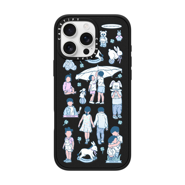 Shinkiru x CASETiFY iPhone 16 Pro Max ケース マットブラック インパクトケース young love