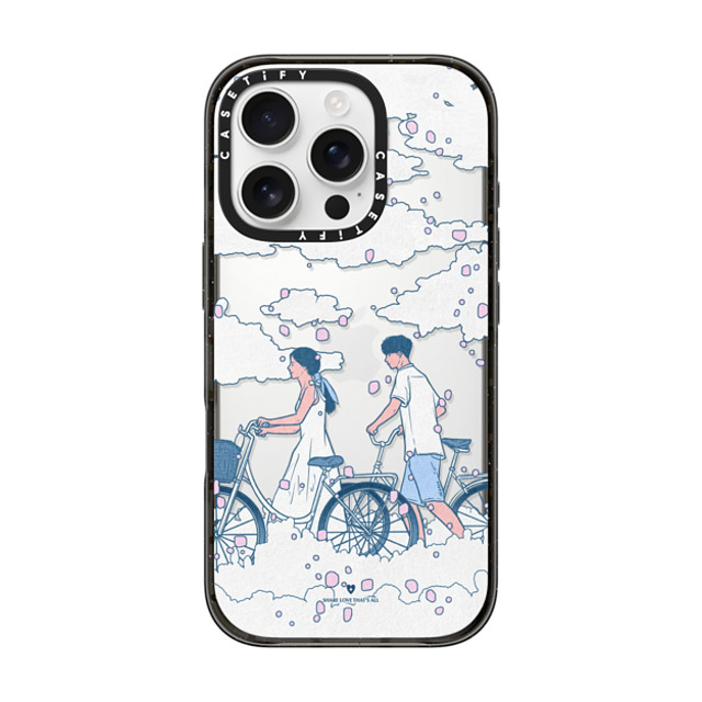 Shinkiru x CASETiFY iPhone 16 Pro ケース ブラック インパクトケース feels like walking on clouds