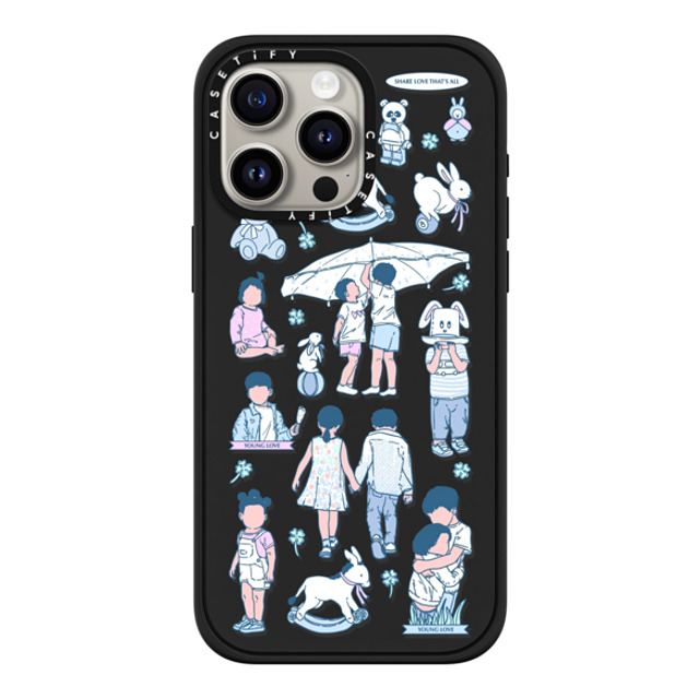 Shinkiru x CASETiFY iPhone 15 Pro Max ケース マットブラック インパクトケース MagSafe対応 young love