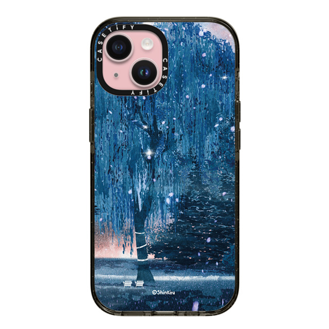 Shinkiru x CASETiFY iPhone 15 Case Cartoon,Nature Black Impact Case under a tree by shinkiru Mother's Day Shinkiru x CASETiFY iPhone 15 Case Cartoon,Nature Black Impact Case under a tree by shinkiru Mother's Day
