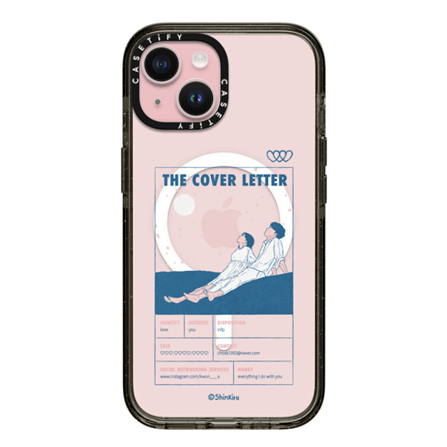 Shinkiru x CASETiFY iPhone 15 ケース Cartoon,Love ブラック インパクトケース MagSafe対応 the cover letter by shinkiru Back to School Shinkiru x CASETiFY iPhone 15 ケース Cartoon,Love ブラック インパクトケース MagSafe対応 the cover letter by shinkiru Back to School