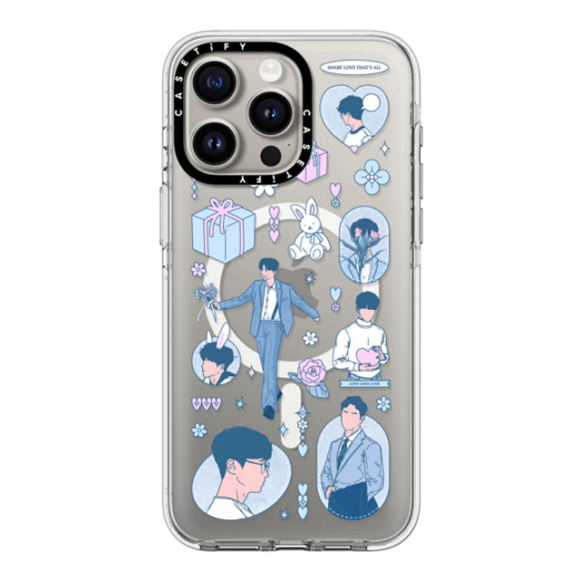 Shinkiru x CASETiFY iPhone 15 Pro Max ケース クリア クリア ケース MagSafe対応 Maybe a love letter