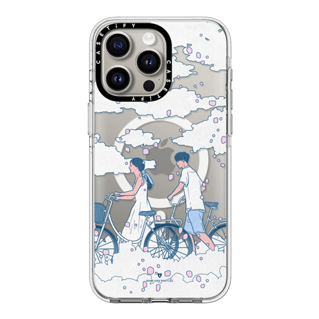 Shinkiru x CASETiFY iPhone 15 Pro Max ケース クリア クリア ケース MagSafe対応 feels like walking on clouds