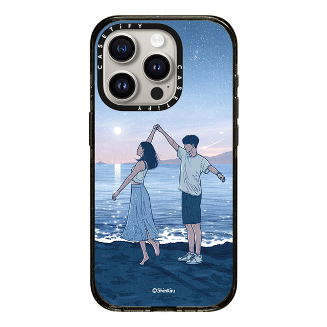 Shinkiru x CASETiFY iPhone 15 Pro ケース ブラック インパクトケース LET'S DANCE BY SHINKIRU