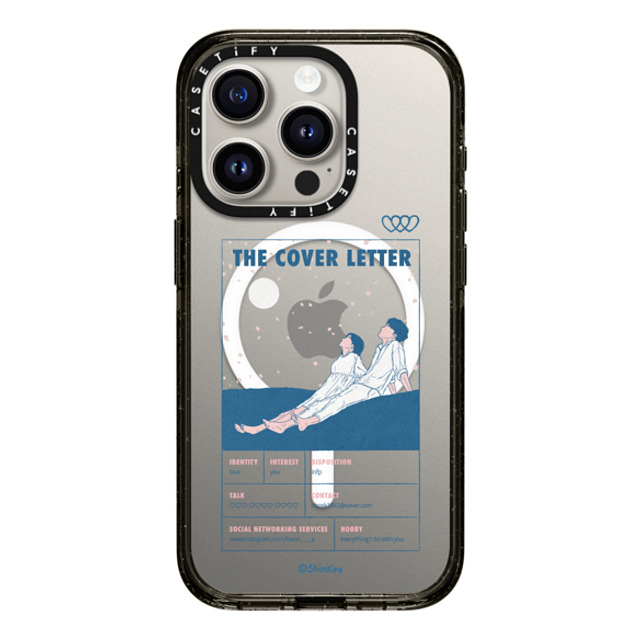 Shinkiru x CASETiFY iPhone 15 Pro ケース Cartoon,Love ブラック インパクトケース MagSafe対応 the cover letter by shinkiru Back to School Shinkiru x CASETiFY iPhone 15 Pro ケース Cartoon,Love ブラック インパクトケース MagSafe対応 the cover letter by shinkiru Back to School