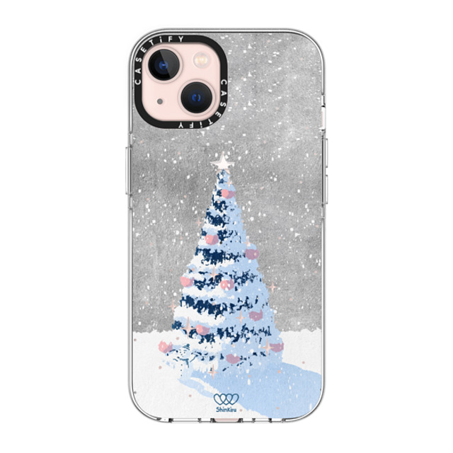 Shinkiru x CASETiFY iPhone 13 ケース クリア クリア ケース MagSafe対応 Merry Christmas