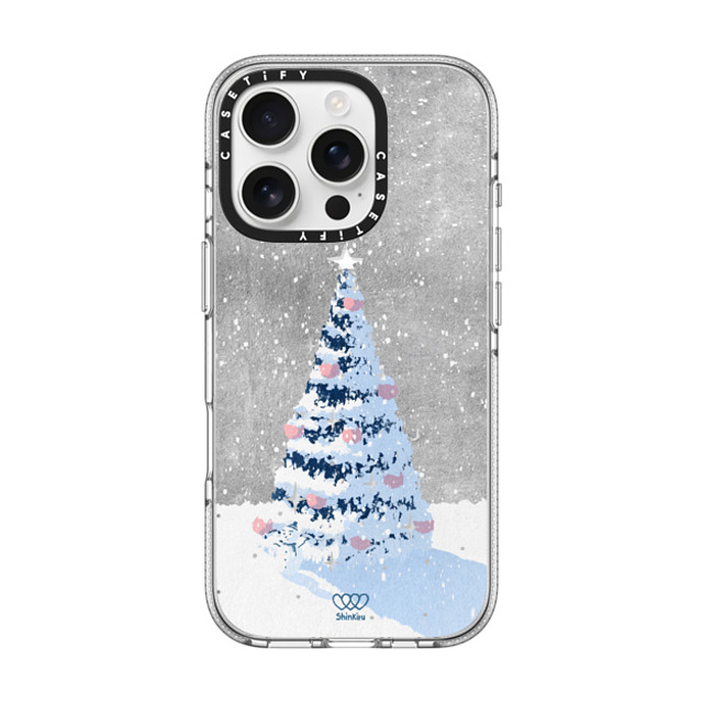 Shinkiru x CASETiFY iPhone 16 Pro ケース クリア クリア ケース MagSafe対応 Merry Christmas