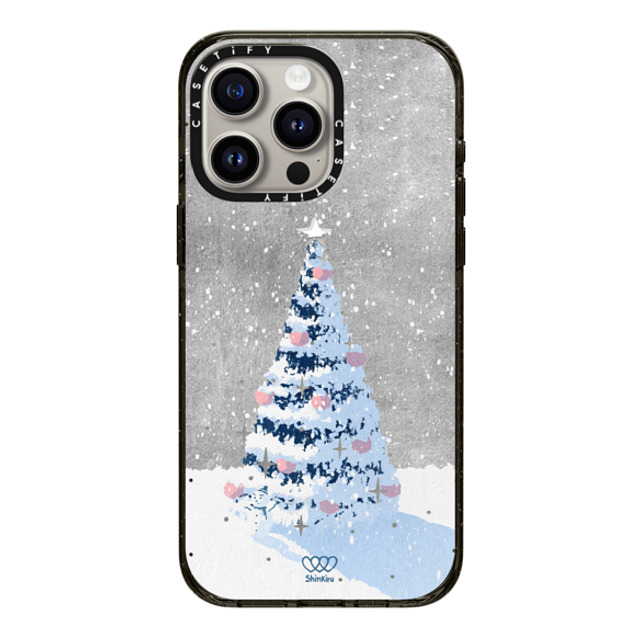 Shinkiru x CASETiFY iPhone 15 Pro Max ケース ブラック インパクトケース MagSafe対応 Merry Christmas