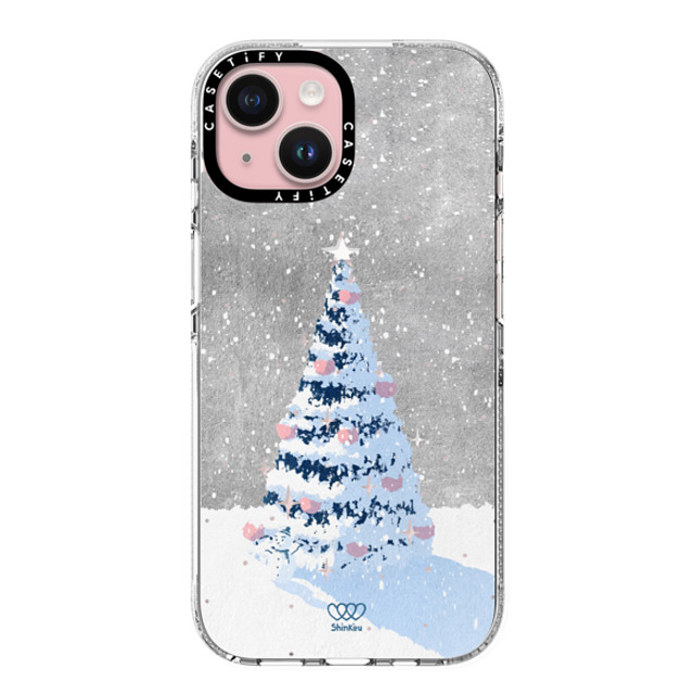 Shinkiru x CASETiFY iPhone 15 ケース クリア クリア ケース MagSafe対応 Merry Christmas