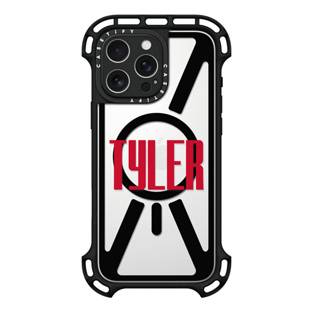 CASETiFY iPhone 16 Pro Max ケース ブラック ウルトラ バウンスケース MagSafe対応 Custom Case - tyler