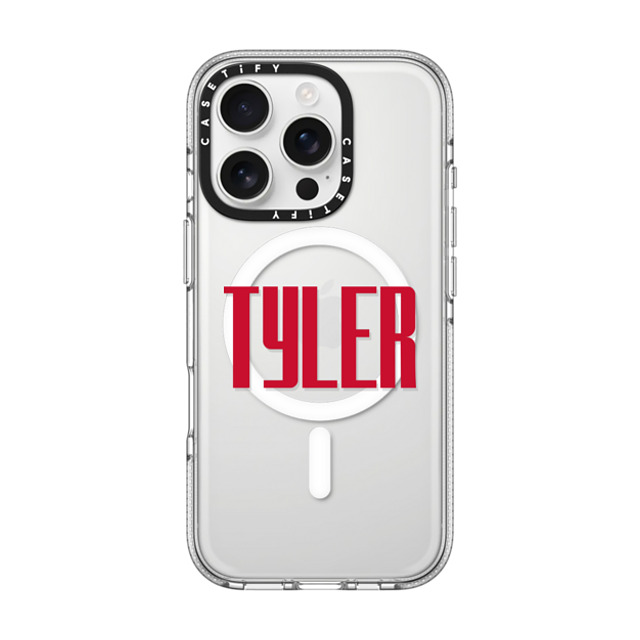CASETiFY iPhone 16 Pro ケース クリア クリア ケース MagSafe対応 Custom Case - tyler
