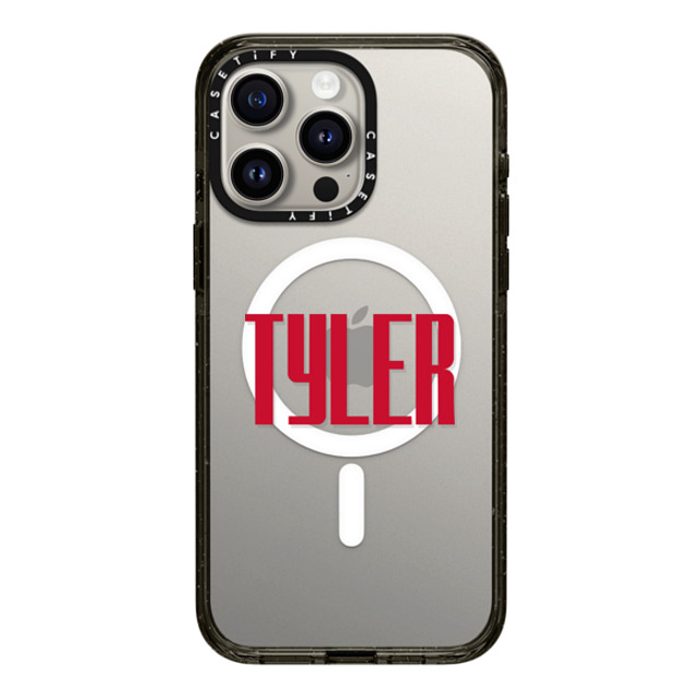 CASETiFY iPhone 15 Pro Max ケース Black インパクトケース MagSafe対応 Custom Case - tyler