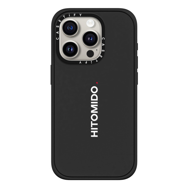 CASETiFY iPhone 15 Pro ケース マットブラック インパクトケース MagSafe対応 Custom Case - hitomido.