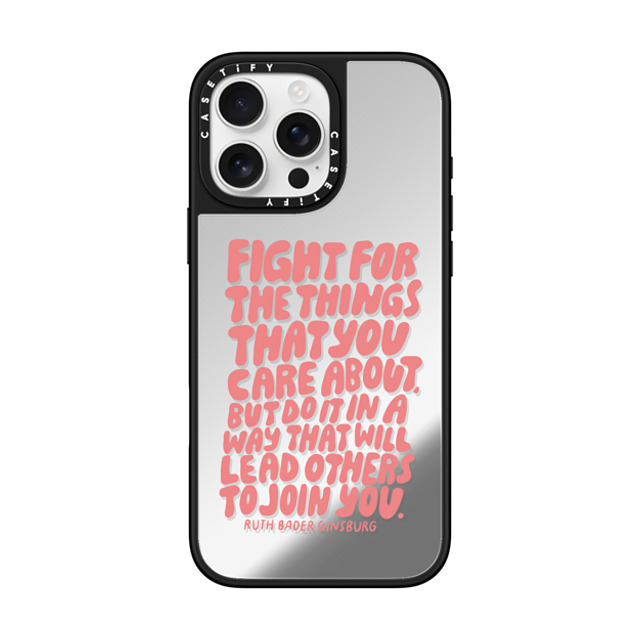 designlovefest x CASETiFY iPhone 16 Pro Max ケース Quote,Typography Silver on Black ミラーケース MagSafe対応 RBG Back to School designlovefest x CASETiFY iPhone 16 Pro Max ケース Quote,Typography Silver on Black ミラーケース MagSafe対応 RBG Back to School
