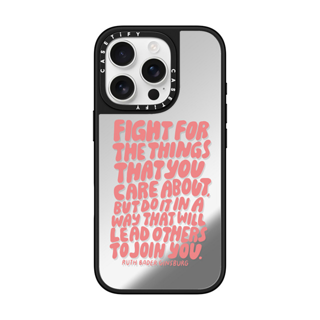 designlovefest x CASETiFY iPhone 16 Pro ケース Quote,Typography Silver on Black ミラーケース MagSafe対応 RBG Back to School designlovefest x CASETiFY iPhone 16 Pro ケース Quote,Typography Silver on Black ミラーケース MagSafe対応 RBG Back to School