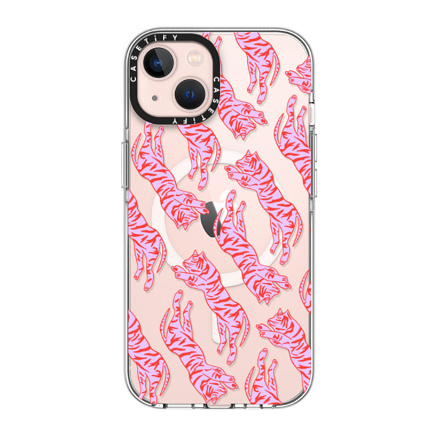 designlovefest x CASETiFY iPhone 13 ケース クリア クリア ケース MagSafe対応 TIGERS