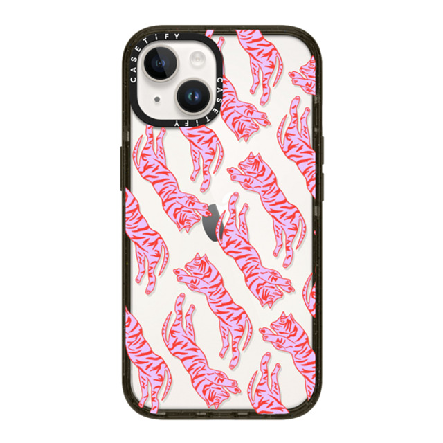 designlovefest x CASETiFY iPhone 14 ケース ブラック インパクトケース TIGERS