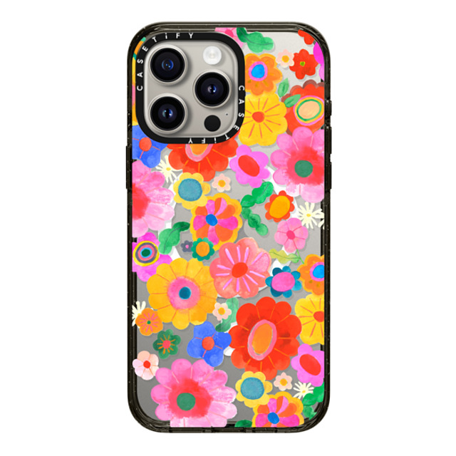 Shannon Snow x CASETiFY iPhone 15 Pro Max ケース Pattern,Y2K ブラック インパクトケース MagSafe対応 Groovy Florals by Shannon Snow Back to School Shannon Snow x CASETiFY iPhone 15 Pro Max ケース Pattern,Y2K ブラック インパクトケース MagSafe対応 Groovy Florals by Shannon Snow Back to School