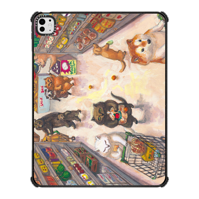 "ReikoKAMANO x CASETiFY iPad Pro 13" (M4) Cat,Dog ブラック iPad インパクト ケース supermarket Father's Day" "ReikoKAMANO x CASETiFY iPad Pro 13" (M4) Cat,Dog ブラック iPad インパクト ケース supermarket Father's Day"
