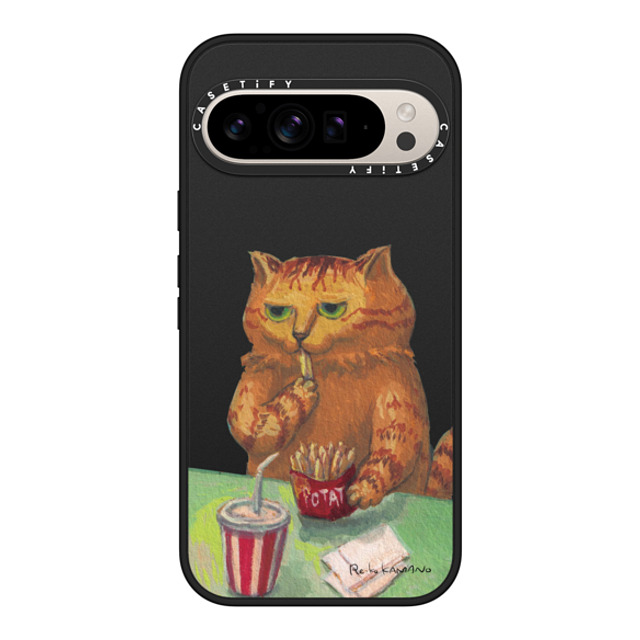 ReikoKAMANO x CASETiFY Pixel 9 Pro XL ケース Cat,Animal マットブラック マグネット式 インパクトケース juice and potatoes Halloween ReikoKAMANO x CASETiFY Pixel 9 Pro XL ケース Cat,Animal マットブラック マグネット式 インパクトケース juice and potatoes Halloween