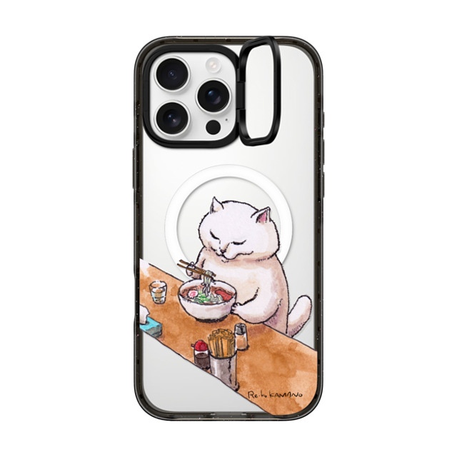 ReikoKAMANO x CASETiFY iPhone 16 Pro Max ケース Cat,Animal ブラック インパクトリングスタンドケース MagSafe対応 ramen Father's Day ReikoKAMANO x CASETiFY iPhone 16 Pro Max ケース Cat,Animal ブラック インパクトリングスタンドケース MagSafe対応 ramen Father's Day