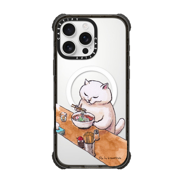 ReikoKAMANO x CASETiFY iPhone 16 Pro Max Case Cat,Animal Black ウルトラ インパクトケース MagSafe 対応 ramen Back to School ReikoKAMANO x CASETiFY iPhone 16 Pro Max Case Cat,Animal Black ウルトラ インパクトケース MagSafe 対応 ramen Back to School