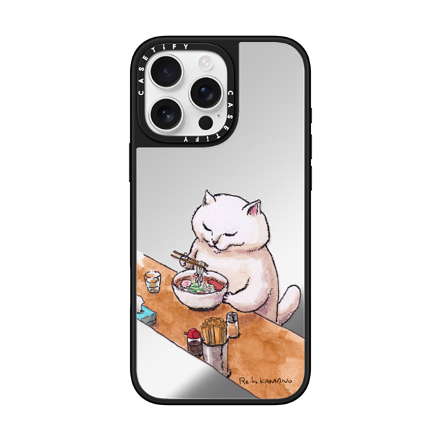 ReikoKAMANO x CASETiFY iPhone 16 Pro Max Case Cat,Animal Silver on Black ミラーケース MagSafe対応 ramen Back to School ReikoKAMANO x CASETiFY iPhone 16 Pro Max Case Cat,Animal Silver on Black ミラーケース MagSafe対応 ramen Back to School