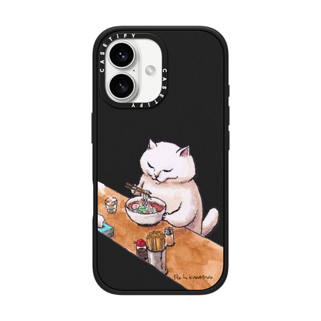 ReikoKAMANO x CASETiFY iPhone 16 ケース Cat,Animal マットブラック インパクトケース MagSafe対応 ramen Father's Day ReikoKAMANO x CASETiFY iPhone 16 ケース Cat,Animal マットブラック インパクトケース MagSafe対応 ramen Father's Day