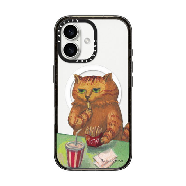 ReikoKAMANO x CASETiFY iPhone 16 Case Cat,Animal Black Impact Case MagSafe Compatible juice and potatoes Mother's Day ReikoKAMANO x CASETiFY iPhone 16 Case Cat,Animal Black Impact Case MagSafe Compatible juice and potatoes Mother's Day