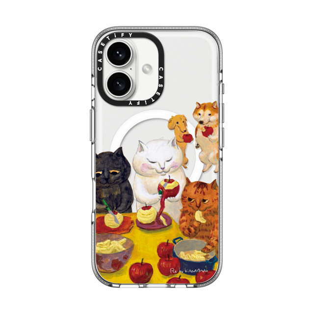 ReikoKAMANO x CASETiFY iPhone 16 ケース Cat,Animal クリア クリア ケース MagSafe対応 preparing the tarte tatin Back to School ReikoKAMANO x CASETiFY iPhone 16 ケース Cat,Animal クリア クリア ケース MagSafe対応 preparing the tarte tatin Back to School