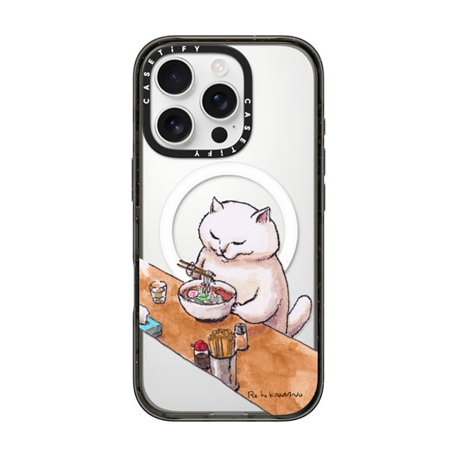 ReikoKAMANO x CASETiFY iPhone 16 Pro Case Cat,Animal Black Impact Case MagSafe Compatible ramen Mother's Day ReikoKAMANO x CASETiFY iPhone 16 Pro Case Cat,Animal Black Impact Case MagSafe Compatible ramen Mother's Day